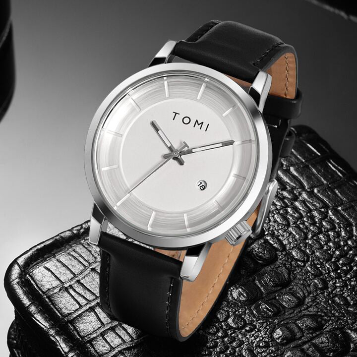 TOMI T-101 Casual Men's Watch Date Quartz Round Dial