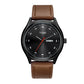 TOMI T-030 Men's Watch Date Day Quartz Leather Straps