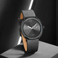 TOMI T-044 Men's Watch Quartz Date Leather Strap