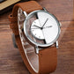 TOMI T-080 Unisex Watch Half Transparent Leather Strap