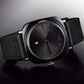 TOMI T-084 Men's Watch Quartz Date Leather Strap