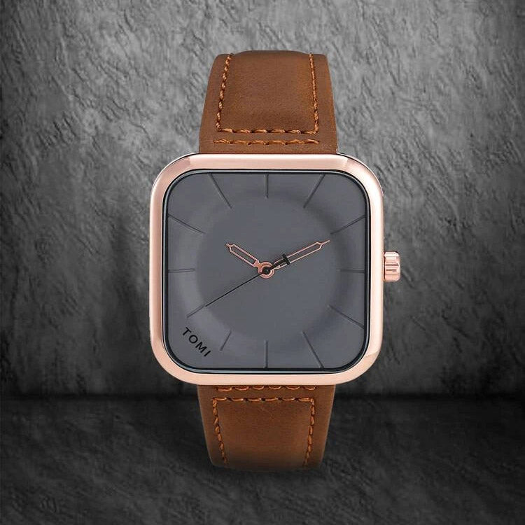 TOMI T-093 Men's Wrist Watch Square Dial