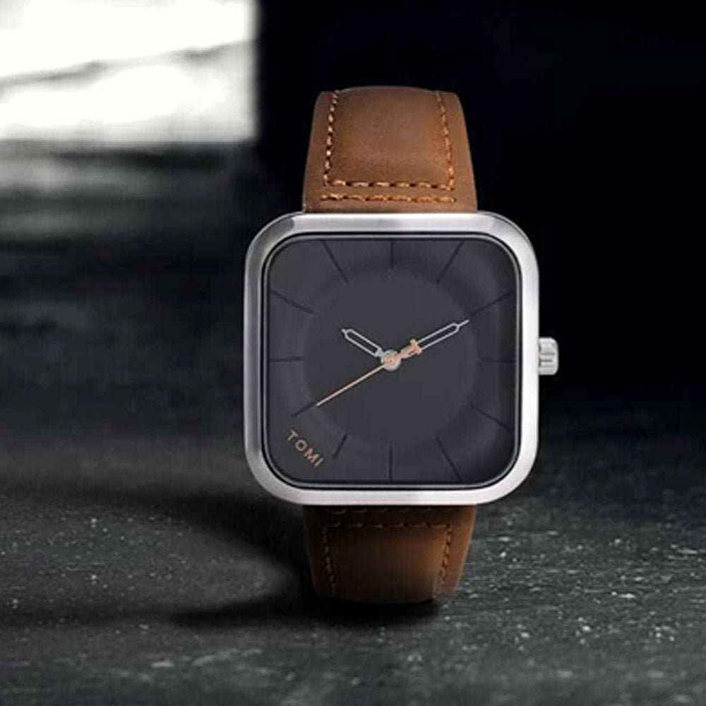 TOMI T-093 Men's Wrist Watch Square Dial